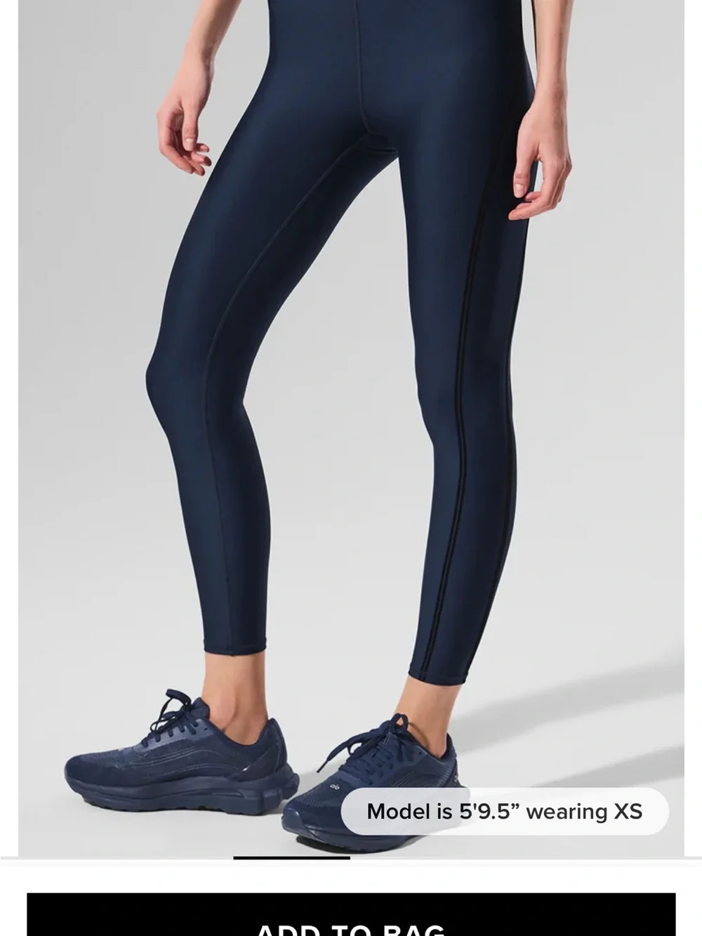 ALO Yoga Navy High-Rise Performance Leggings